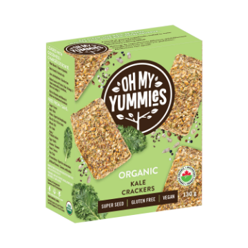Picture of Oh My Yummies - Organic Kale Crackers 130g 