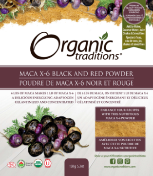 Picture of Organic traditions - Organic Maca-X-6 Black and Red Powder  150g