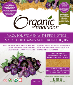 Picture of Organic traditions - Organic Maca for Women with Probiotics 150g