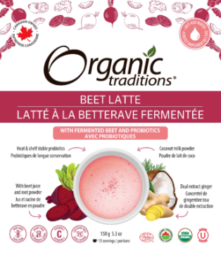 Picture of Organic traditions - Organic Beet Latte with Fermented Beets and Probiotics 150g