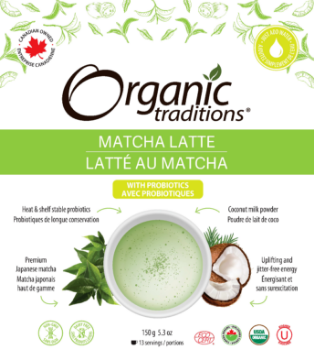 Picture of Organic traditions - Organic Matcha Latte with Probiotics 150g