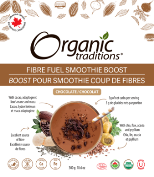 Picture of Organic traditions - Organic Chocolate Fibre Fuel Smoothie Boost 300g