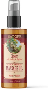 Picture of BADGER - Ginger Deep Tissue Massage Oil - 118ml