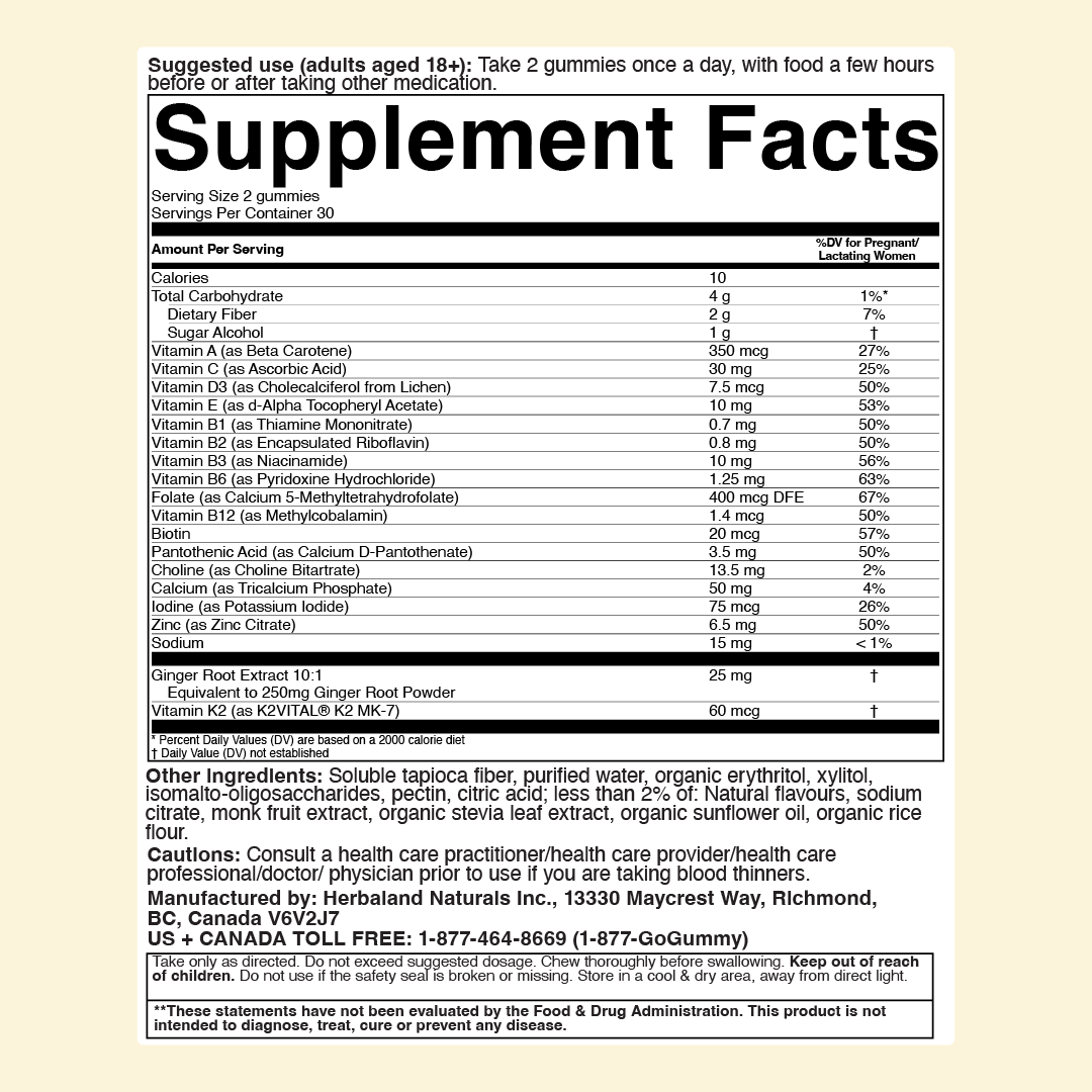 Meesoo. HerbaLand Prenatal 90 gummies