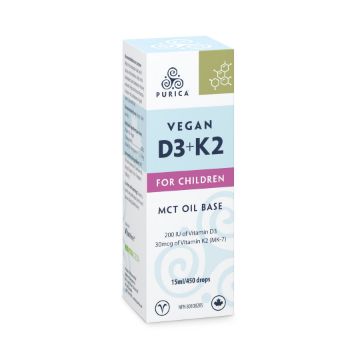 Picture of Purica Children Vegan D3+K2  MCT Oil Base - 15ml dropper
