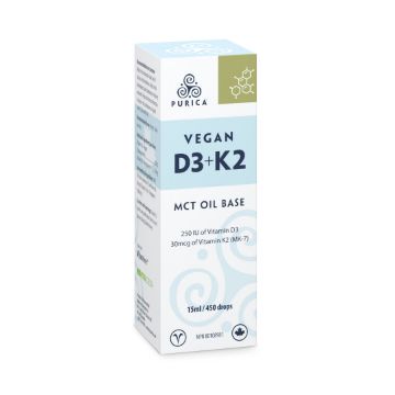 Picture of Purica Vegan D3+K2 MCT Oil Base - 15ml dropper