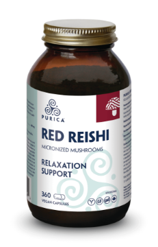 Picture of Purica Red Reishi Micronized Mushrooms - 360 vegan capsules