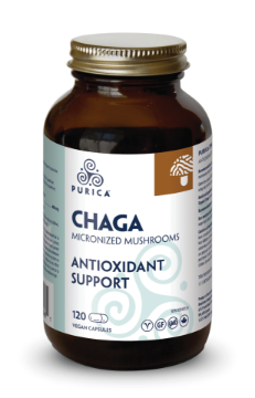 Picture of Purica Chaga Micronized Mushroom - 120 vegan capsules