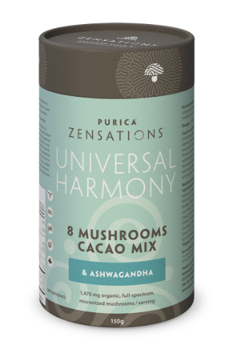 Picture of Purica Zensations Universal Harmony - Eight Mushrooms & Ashwagandha Mushroom Cacao Mix 150g