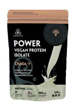 Picture of Purica Power Vegan Protein with Chaga Mushroom -Natural - 630g