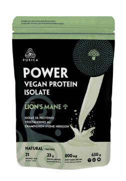 Picture of Purica Power Vegan Protein with Lion's Mane Mushrooms - Natural - 630g