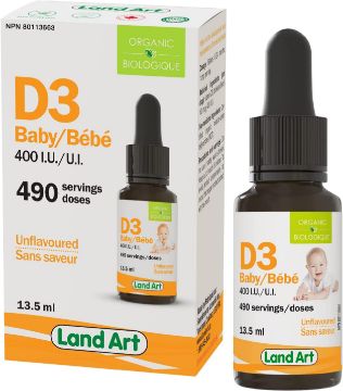Picture of Land Art - Organic Vitamin D3 for Baby - Drops - 13.5ml