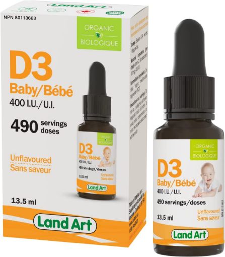 Picture of Land Art - Organic Vitamin D3 for Baby - Drops - 13.5ml