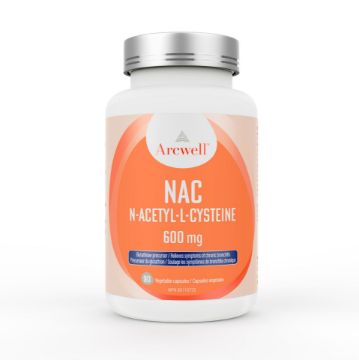 Picture of Arcwell - NAC (N-Acetyl-L-Cysteine) 600 mg -  90 vcaps