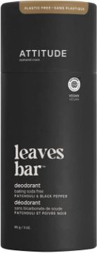 Picture of ATTITUDE - Plastic Free Deodorant - Patchouli & Black Pepper 85 g