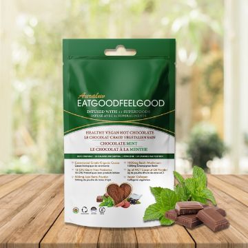Picture of EatGoodFeelGood - Healthy Hot Chocolate Bag - Chocolate Mint 200g