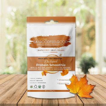 Picture of EatGoodFeelGood - Vegan Keto WholeFood Protein Smoothie Maple Syrup 250g