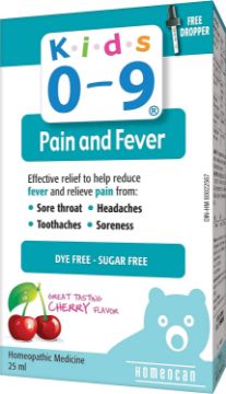Picture of Kids 0-9 - Pain & Fever, Cherry - 25ml