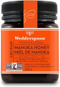 Picture of Wedderspoon - Raw Monofloral Manuka Honey KFactor 16  250g