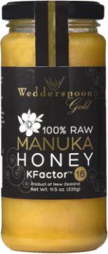 Picture of Wedderspoon - Raw Monofloral Manuka Honey KFactor 16  325g
