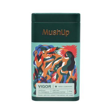 Picture of MushUp - Vigor - Performance Tin 250g  - Coffee with Reishi Mushrooms + Cordyceps 
